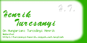 henrik turcsanyi business card